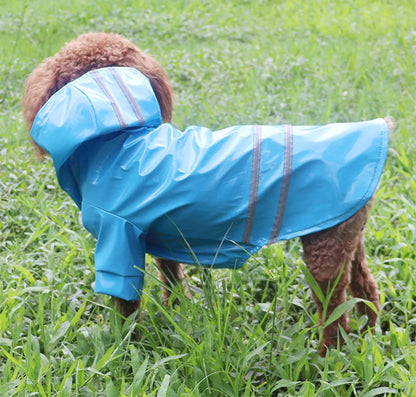 Dog Raincoat Reflective Waterproof Snowproof Pet Coat for Small Puppy