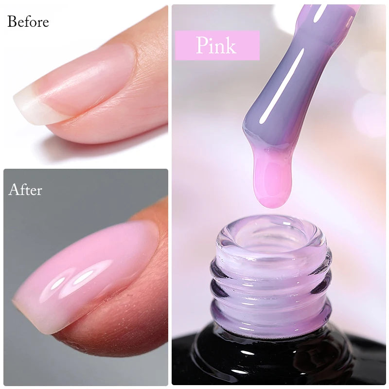 7ML Fiber Rubber Base Gel for Broken Nail Repaired Fiberglass