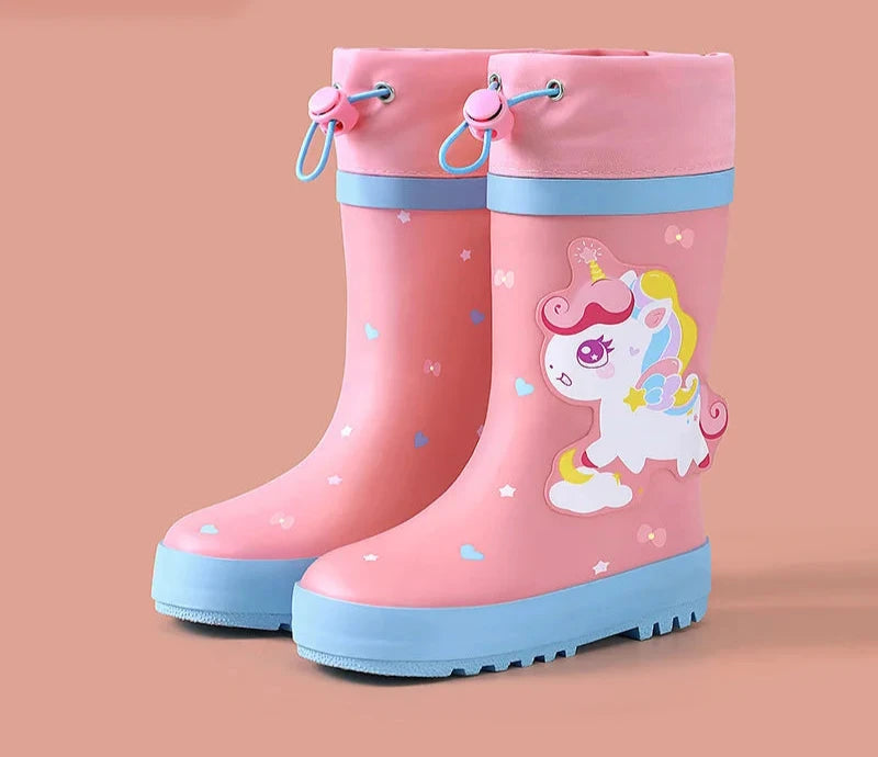 Rain Boots Cartoon Kids Rain Shoes Unicorn