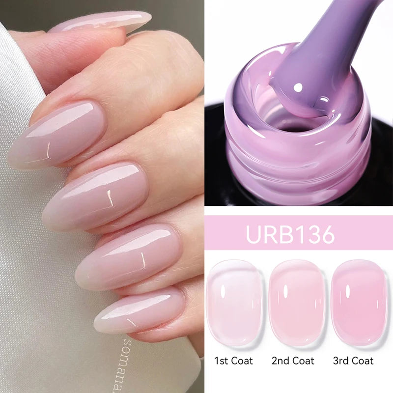 7ML Fiber Rubber Base Gel for Broken Nail Repaired Fiberglass