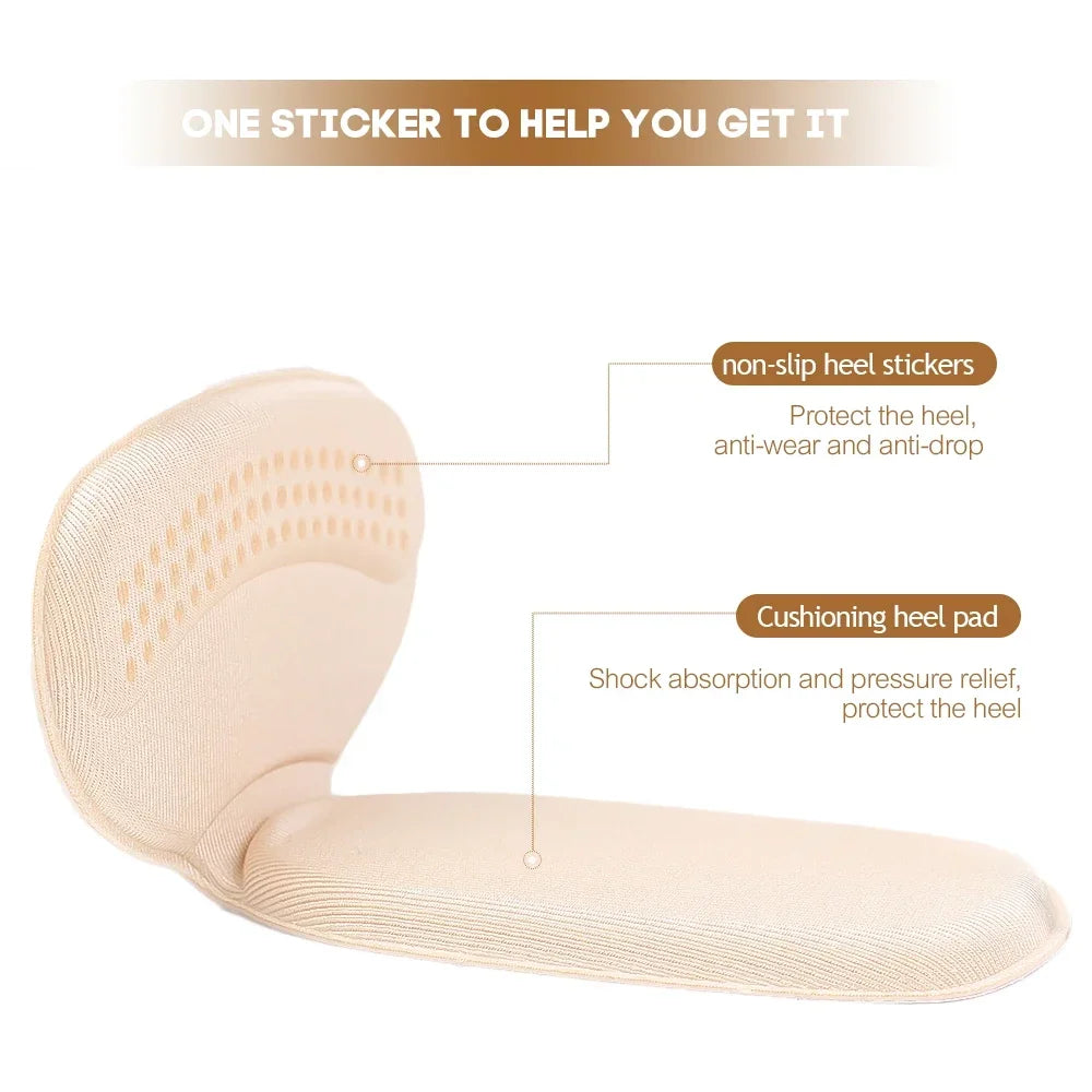 2/6pc Silicone Gel Insoles Protector Stickers Shoe Pads