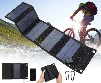 Folding Bag 10-100W Solar Panel Portable USB+DC Output Solar Charger Outdoor Power Supply Mobile Phone Generator