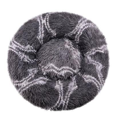 40-90cm Fluffy Dog Bed For Large Round Dog Bed Super Soft Cat House Plush Cat Nest Winter Warm Dog Pet Bed