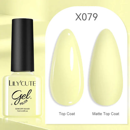 Gold Sparkling Glitter Gel Nail Polish Semi Permanent UV Gel Soak off UV LED