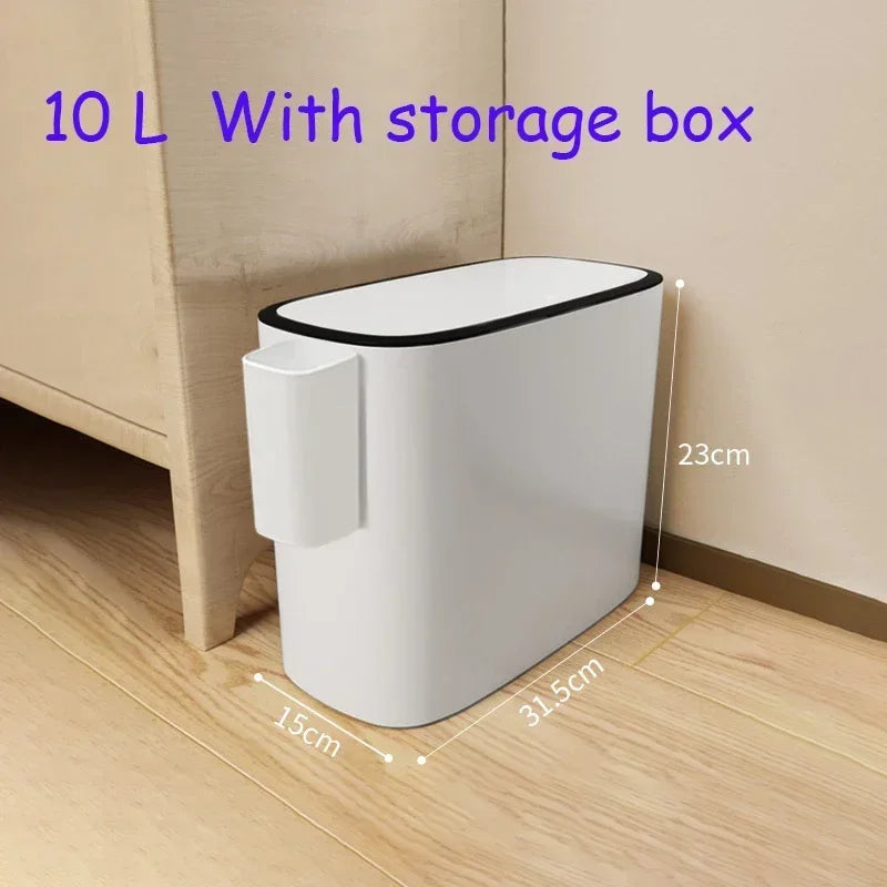 12L Storage Box Kitchen Garbage Bins Paper Basket