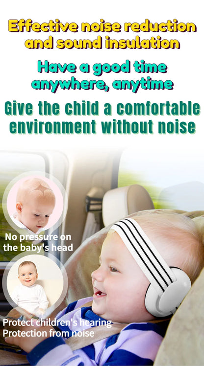 Ear Protection Kids' Outdoor Sleep and Airplane Anti-noise Earmuffs Cache-oreilles anti-bruit pour enfants