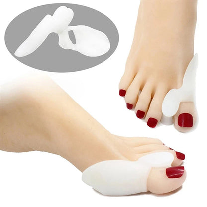 1pair Silicone Gel Thumb Corrector Bunion Little Toe Protector