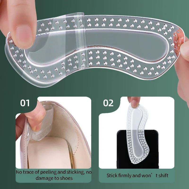 1Pair GEL Heel Protectors Adjustable Size Insoles