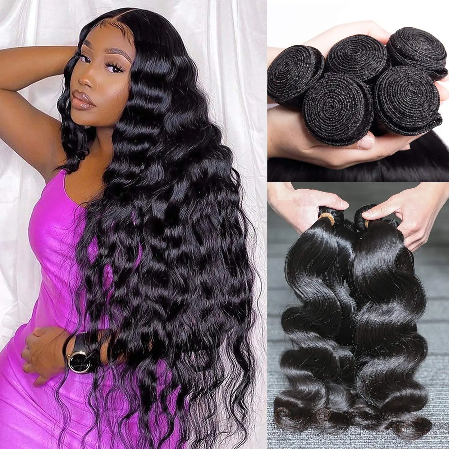 Brazilian Body Wave Bundles 100% Unprocessed Virgin Hair Human Hair Weave Bundles