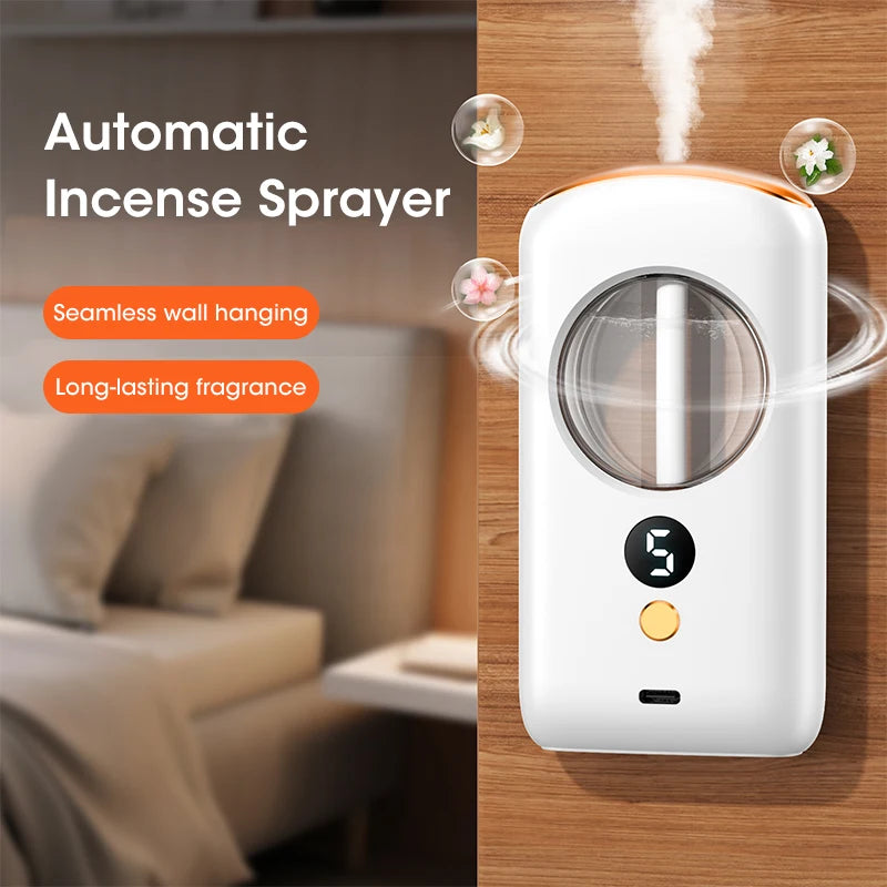 Smart Aromatherapy Machine Air Freshener Purifier Automatic Sprayer Essential Oil Perfume Diffuser Living Room Toilet Deodorizer