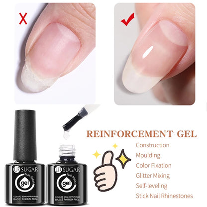 7ML Fiber Rubber Base Gel for Broken Nail Repaired Fiberglass