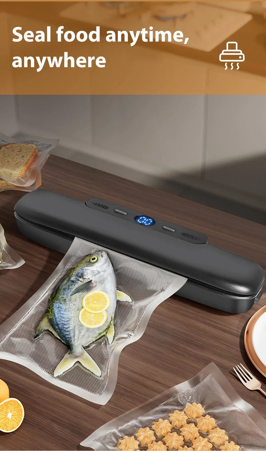 Vacuum Sealer Packaging Machine Food Vacuum Sealer Vacuum Food Sealing