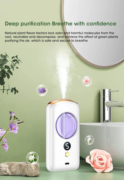 Smart Aromatherapy Machine Air Freshener Purifier Automatic Sprayer Essential Oil Perfume Diffuser Living Room Toilet Deodorizer