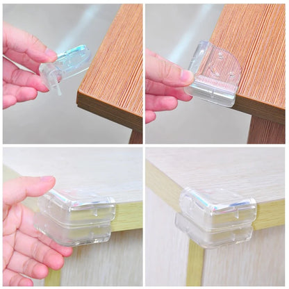 4Pcs/Set Baby Safety Silicone Protector Kid Anticollision Guards Table Corner