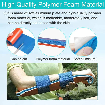 New First Aid Aluminum Splint Roll 11*46cm Medical Survival Polymer For Fixture Bone Emergency Medical Kit Outdoor Travel