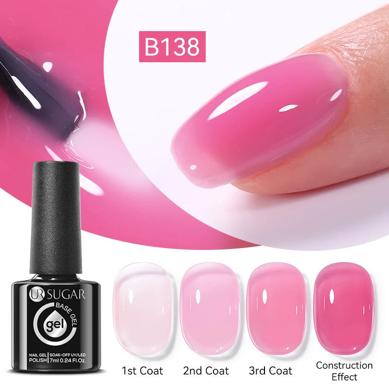 7ML Fiber Rubber Base Gel for Broken Nail Repaired Fiberglass