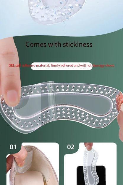 1Pair GEL Heel Protectors Adjustable Size Insoles