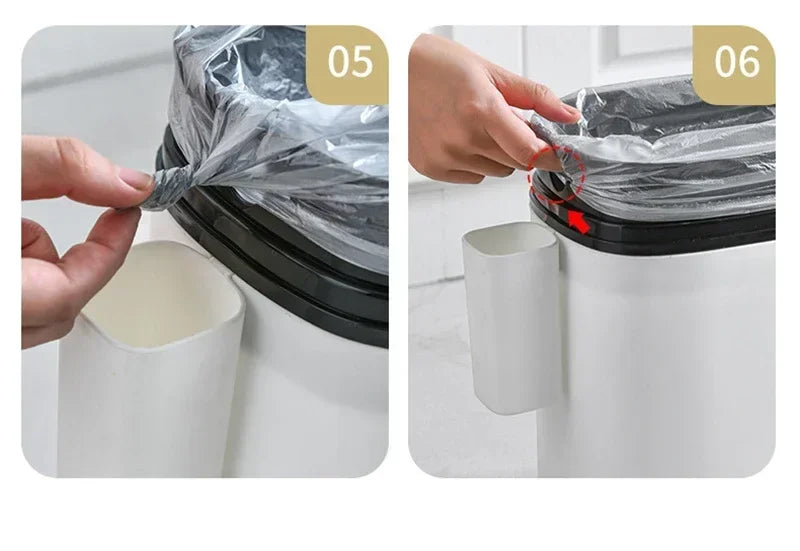 12L Storage Box Kitchen Garbage Bins Paper Basket