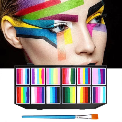 Water-Soluble Rainbow Body Paint Pigments Face Makeup