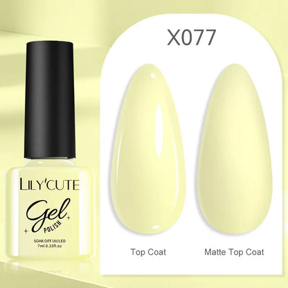 Gold Sparkling Glitter Gel Nail Polish Semi Permanent UV Gel Soak off UV LED