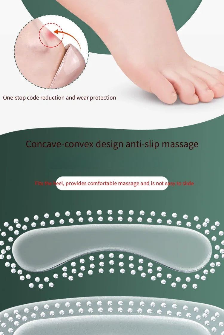 1Pair GEL Heel Protectors Adjustable Size Insoles