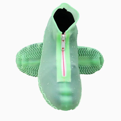 Rubber Shoes Cover Zippers Reusable Waterproof Shoes Covers