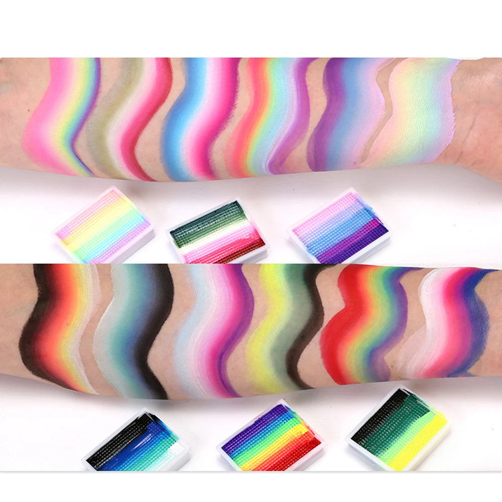 Water-Soluble Rainbow Body Paint Pigments Face Makeup