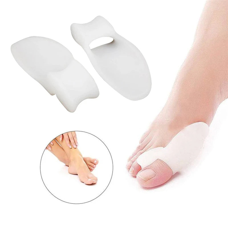 1pair Silicone Gel Thumb Corrector Bunion Little Toe Protector