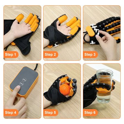 Rehabilitation Robot Glove Hand Device Finger Training Massage Gloves Stroke Hemiplegia Rehabilitation Hand Function Recovery