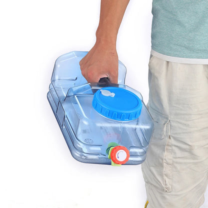 5.5L/10L Capacity Outdoor Water Bucket Portable Water Tank Container with Faucet Driving Water Tank Picnic Camping Accsesorios