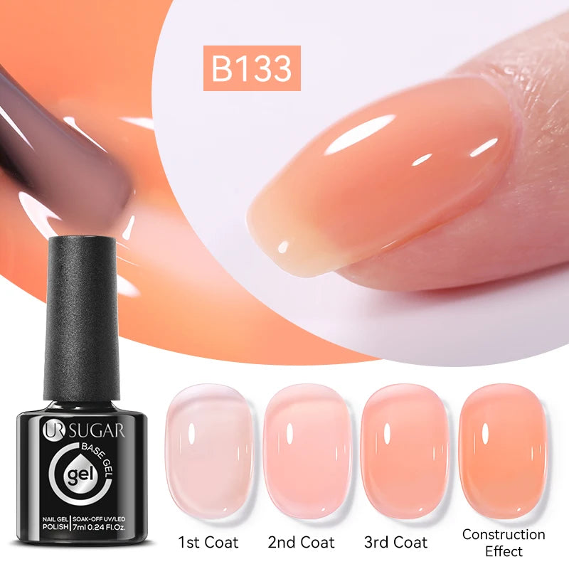 7ML Fiber Rubber Base Gel for Broken Nail Repaired Fiberglass