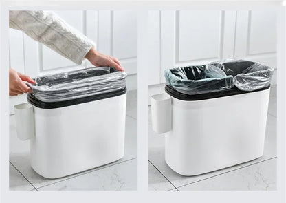 12L Storage Box Kitchen Garbage Bins Paper Basket