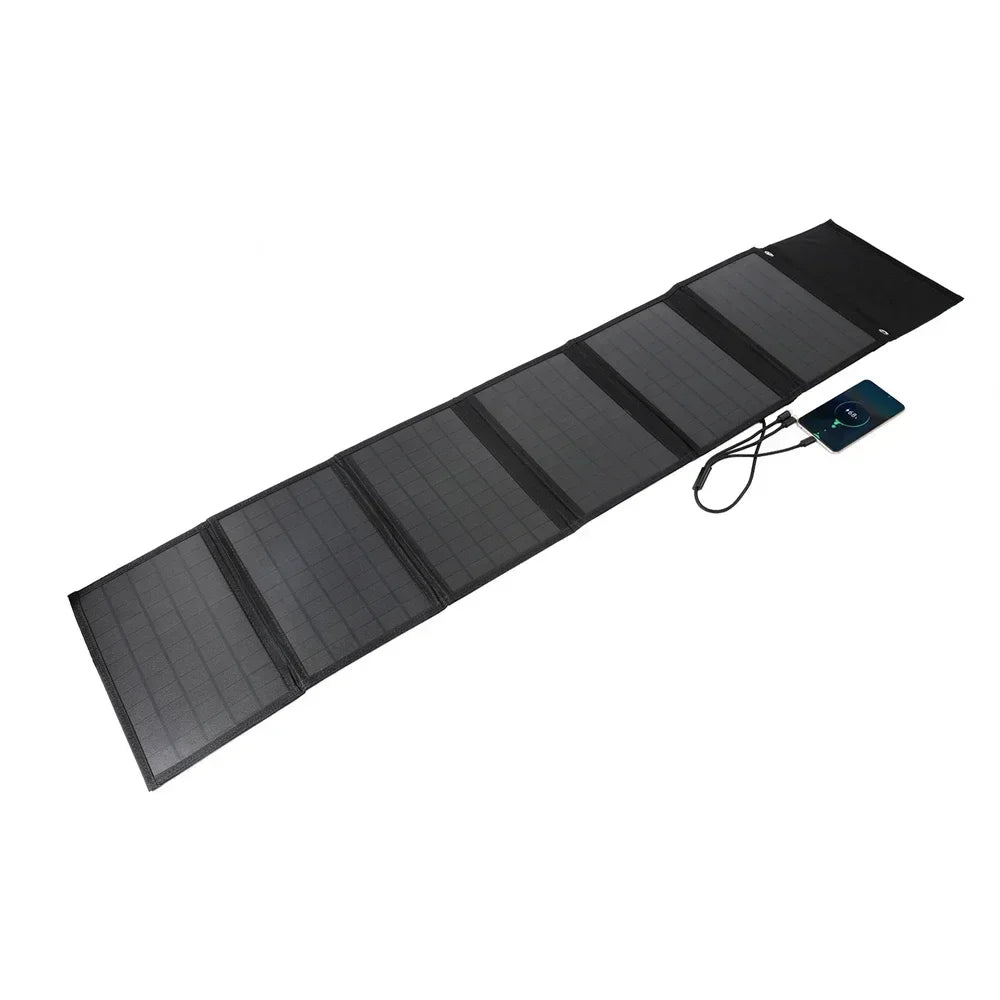 Folding Bag 10-100W Solar Panel Portable USB+DC Output Solar Charger Outdoor Power Supply Mobile Phone Generator