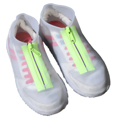 Rubber Shoes Cover Zippers Reusable Waterproof Shoes Covers