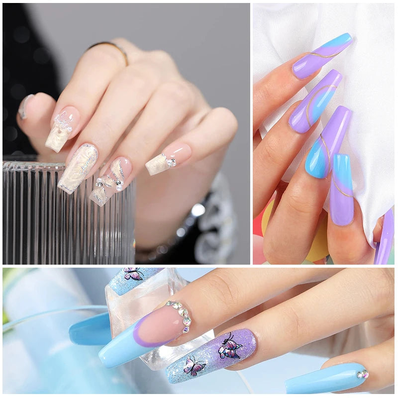 Gel Nail Polish Kit With UV Nail Lamp Electric