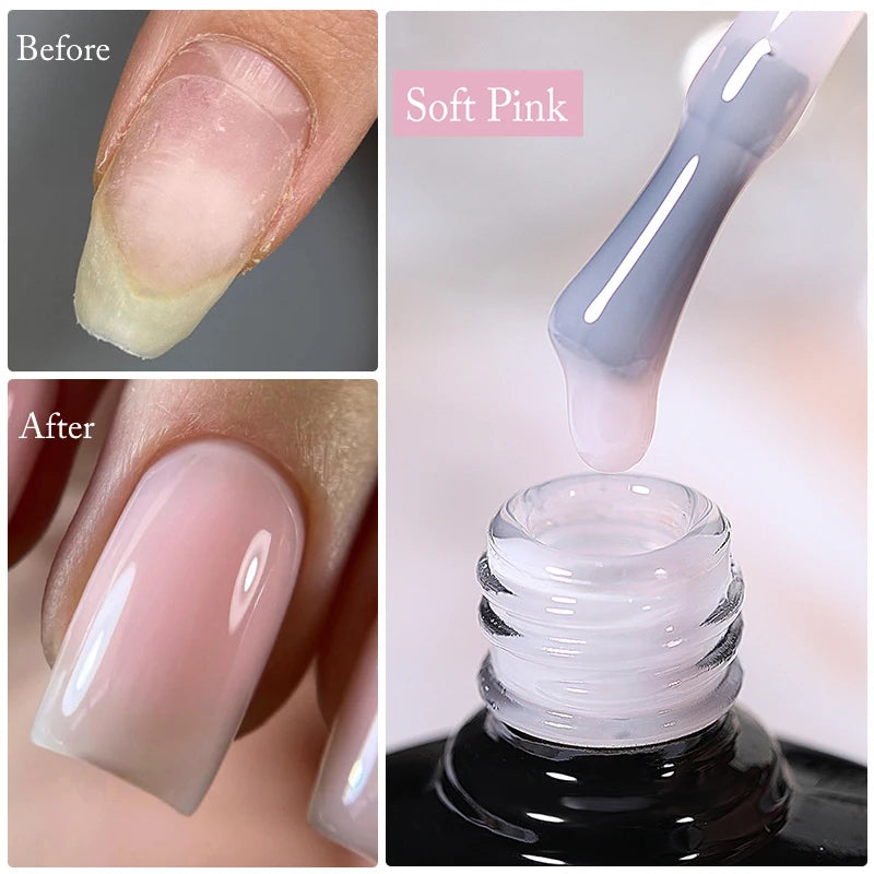 7ML Fiber Rubber Base Gel for Broken Nail Repaired Fiberglass