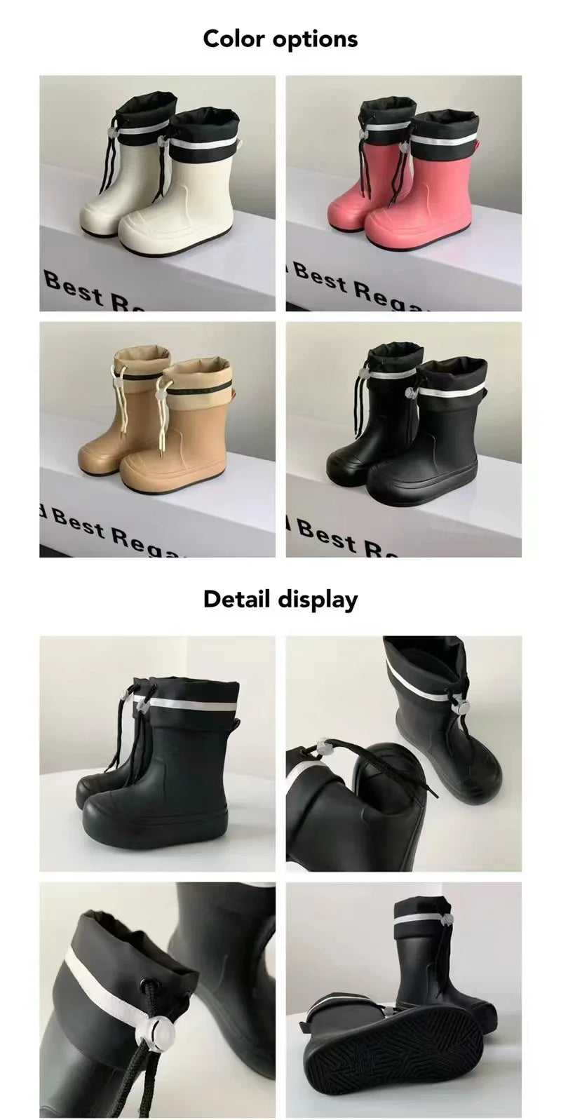 Children Rubber Boots Rain Boots Waterproof Botte De Pluie Enfants