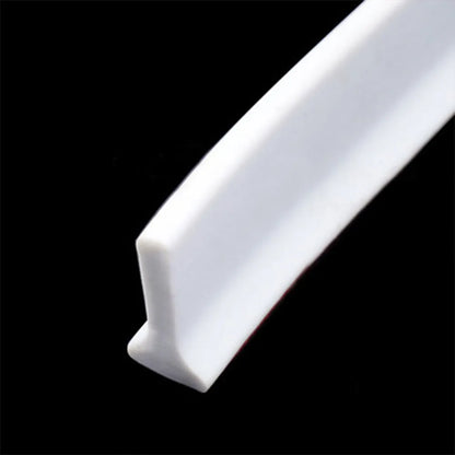 Rubber Silicone Shower Barrier Water Stopper Bathroom Waterproof Strip Water Retaining Strip Bendable Door Bottom Sealing Strip