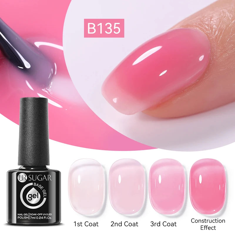 7ML Fiber Rubber Base Gel for Broken Nail Repaired Fiberglass