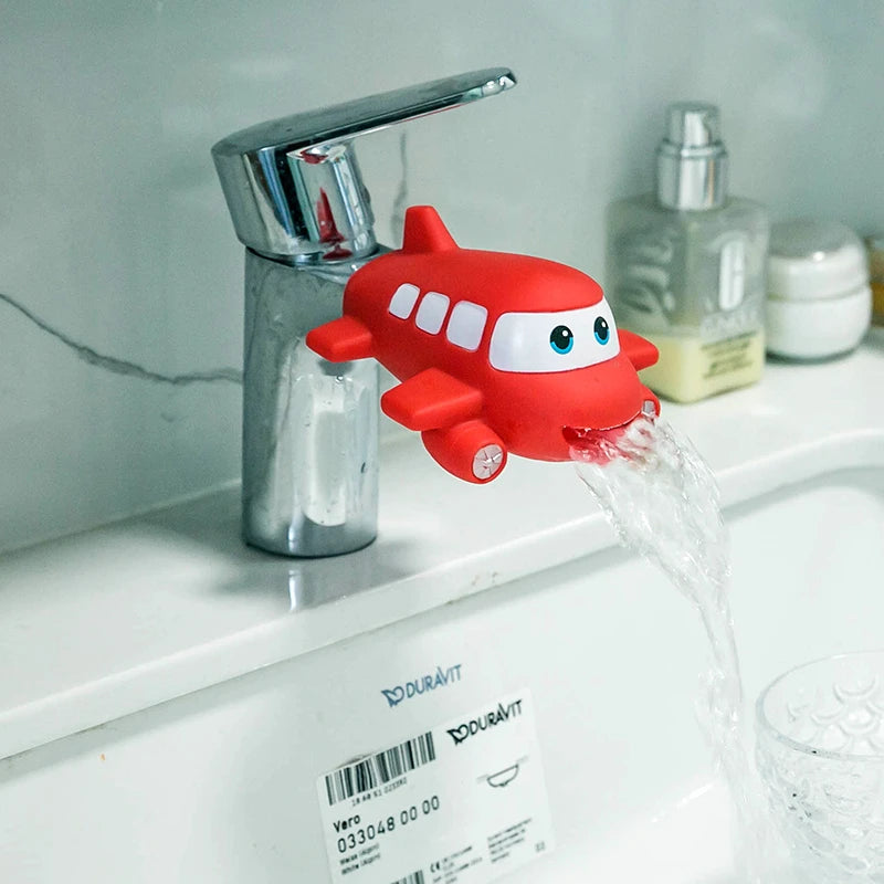 Airplane Shark Dolphin water tap Faucet Extender Saving silicone Faucet Extension Tool Help kid Washing hand kid toy