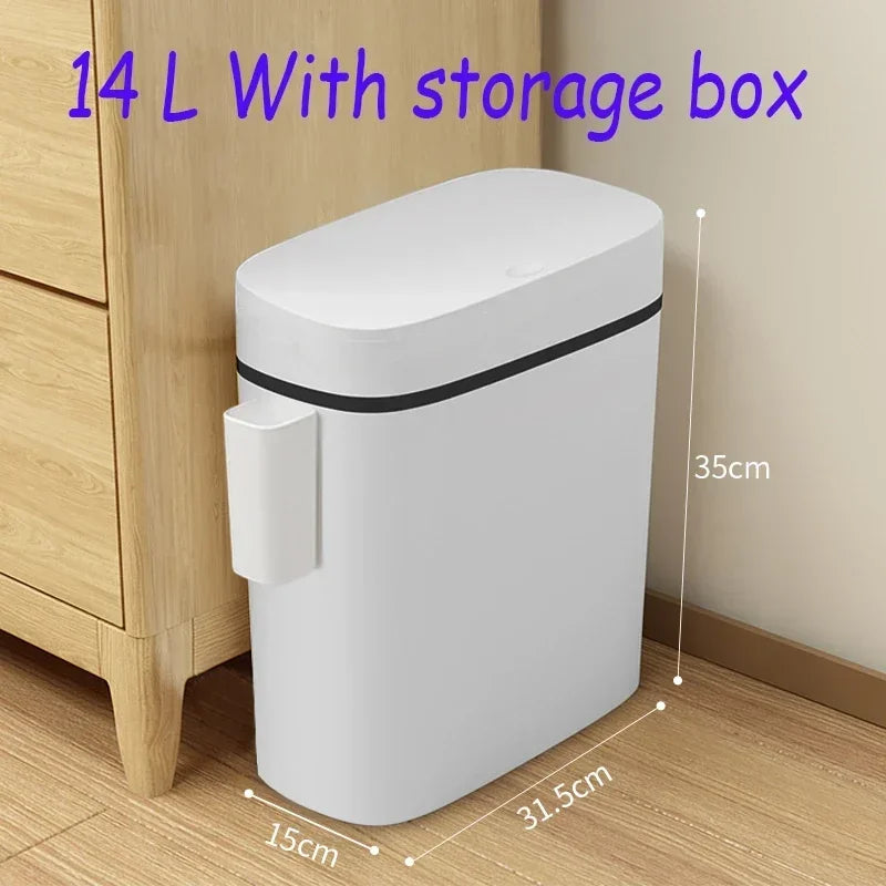 12L Storage Box Kitchen Garbage Bins Paper Basket