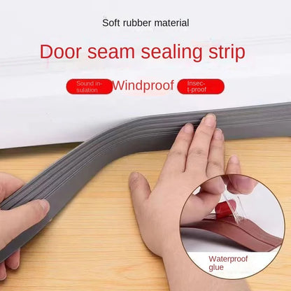 New Dustproof Door Draught Weatherstrip Bottom Seal Strip Silicone Windproof Dust Self Adhesive For Doors Stopper Sealing Tape