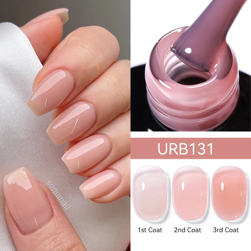 7ML Fiber Rubber Base Gel for Broken Nail Repaired Fiberglass