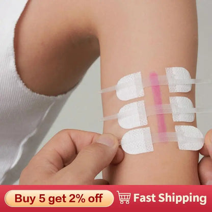 3pcs/set  Portable Zipper Tie Wound Closure Fast Suture Zipper Band-Aid Safety Survival