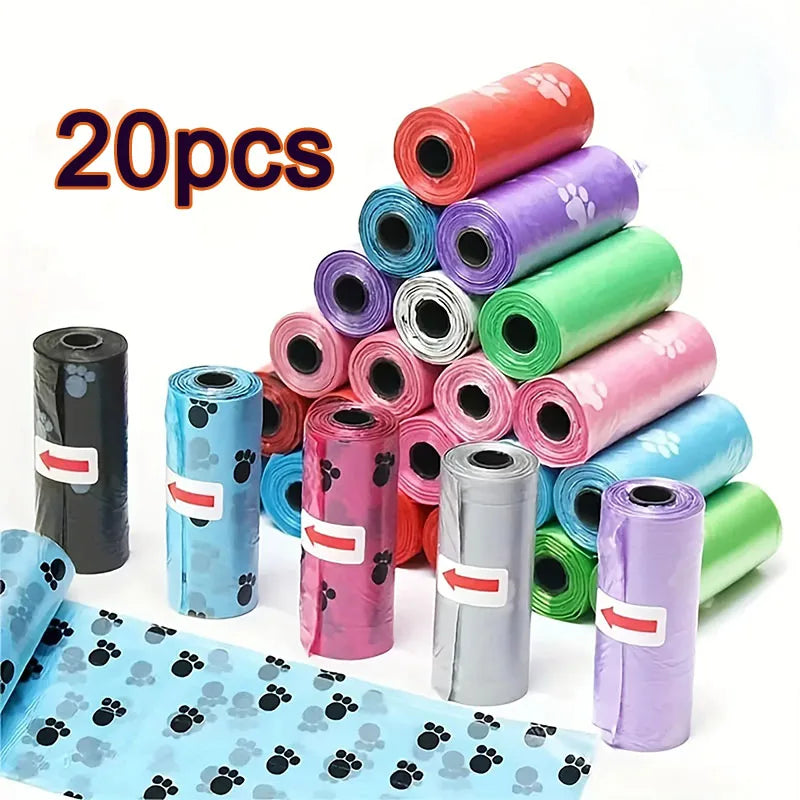 20 Rolls Dog Pooper Scoopers Bags Sacs pour ramasse-crottes