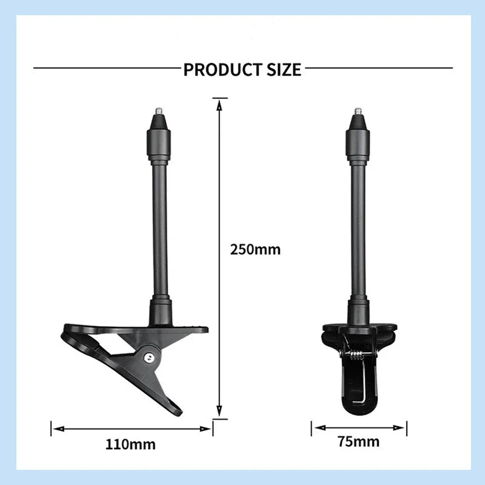 Portable Clip Mount Webcam Stand For Baby Monitor Camera Holder Home Flexible Twist Mounting Kit Attaches to Crib