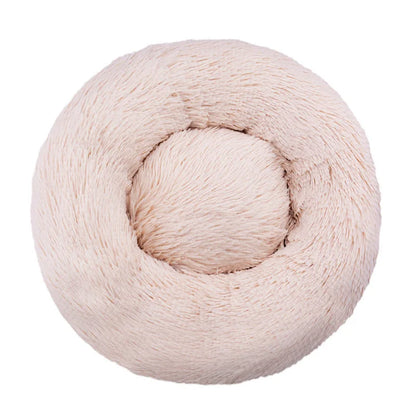 Fluffy Dog Bed For Large Round Dog Bed Super Soft Cat House Plush Cat Nest Winter Warm Dog Pet Bed