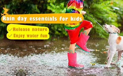 Kids Rain Boots With Handles Rain Shoes For Kids