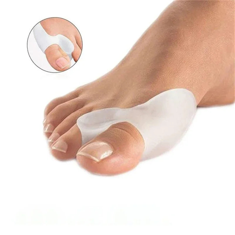 1pair Silicone Gel Thumb Corrector Bunion Little Toe Protector