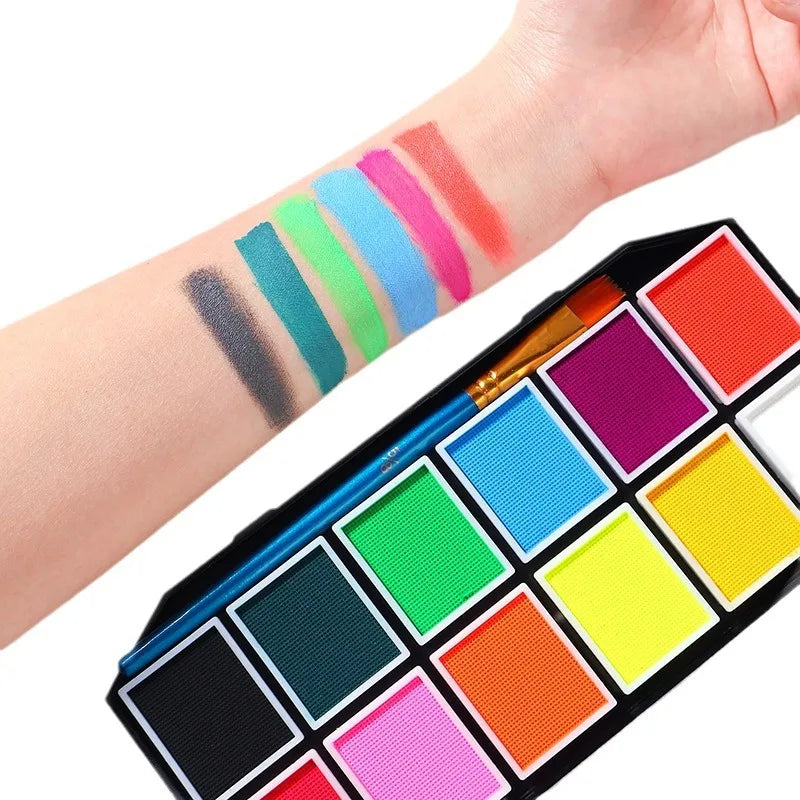 Water-Soluble Rainbow Body Paint Pigments Face Makeup